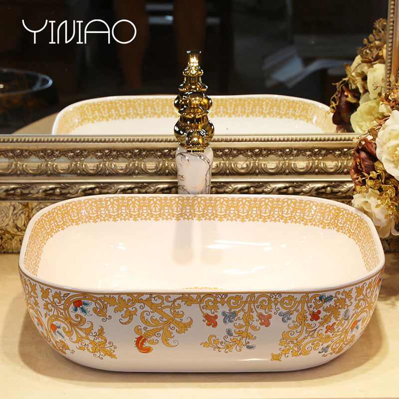 Oval table basin sink toilet lavatory ceramic face basin big size art basin of wash one household