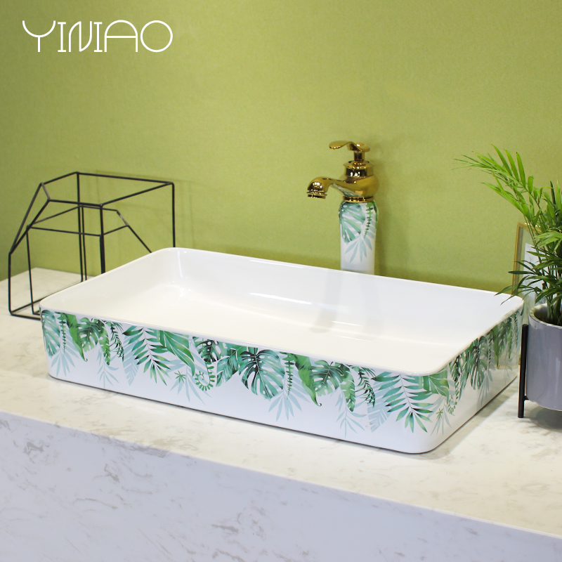 M letters birds sanitary ceramic household balcony art stage basin sink single toilet stage basin basin in northern wind