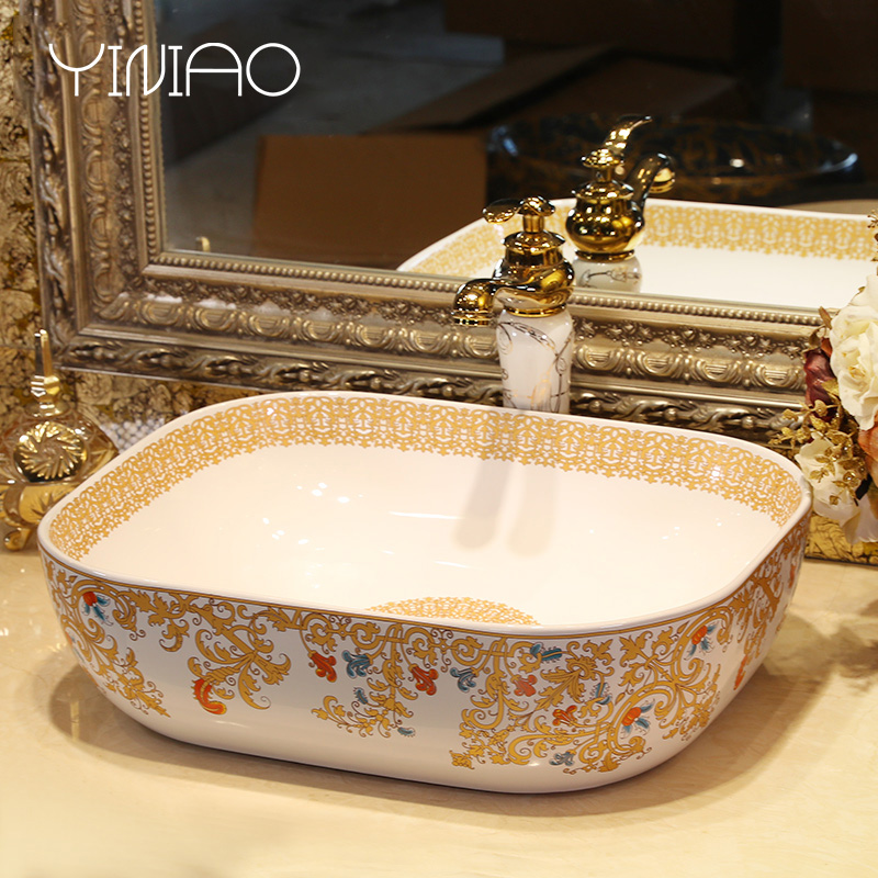 Oval table basin sink toilet lavatory ceramic face basin big size art basin of wash one household