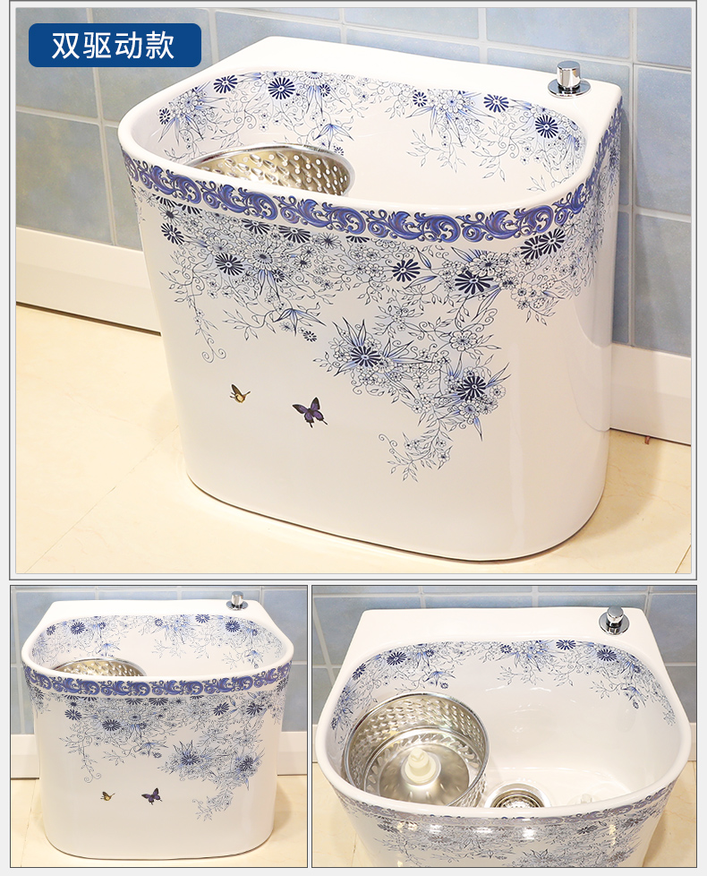 M letters birds ceramic wash mop pool mop pool large balcony palmer pool mop pool mop basin bathroom home