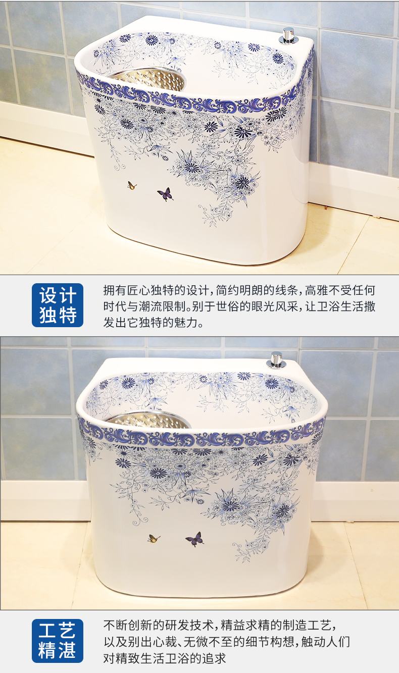 M letters birds ceramic wash mop pool mop pool large balcony palmer pool mop pool mop basin bathroom home