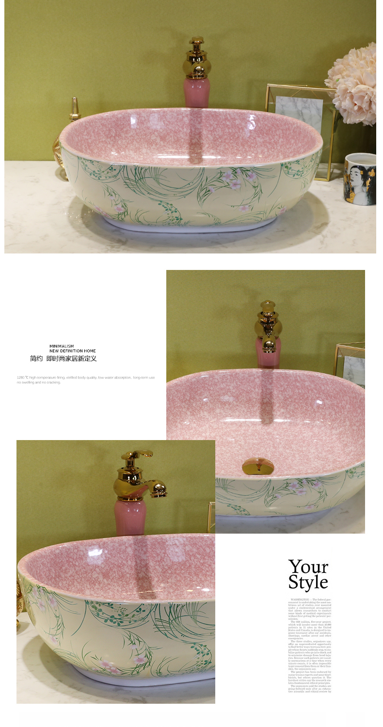 Square lavabo toilet stage basin sinks ceramic art basin round basin that wash a face with the pool that wash a face basin