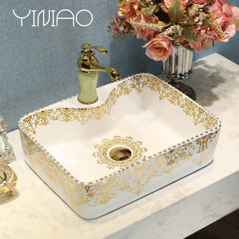 Sinks on the ceramic basin sink more rectangular ceramic art basin home European water basin
