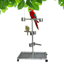 Large parrot station stand cage Big Bird shelf boutique stainless steel bird stand stainless steel parrot stand frame