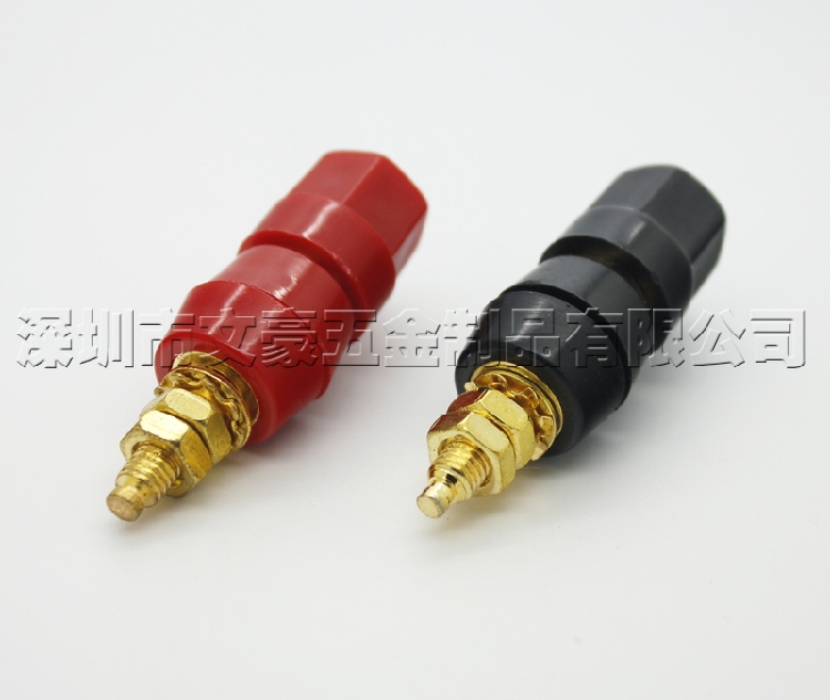 Binding post gold-plated screw post diameter 4 7MM or so