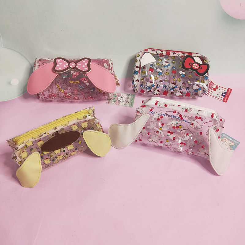 (jelly pack)PVC Yu Gui Dog Melleti KT pudding dog cosmetic bag wash bag 12*18cm