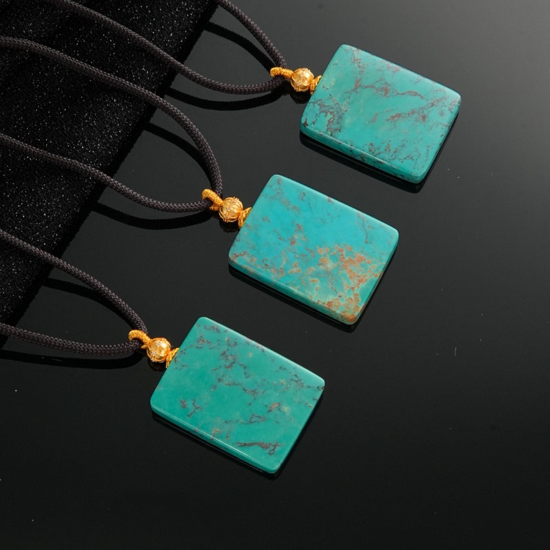 【Leier Baby】Turquoise Plain Pendant (One of the Variety Options) Dzt6080429