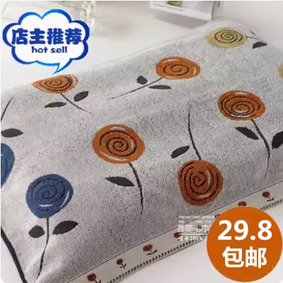 Special offer gold size pure cotton pillow cover genuine extra large thickening comfortable and stain-resistant classic rose pattern pillow cover