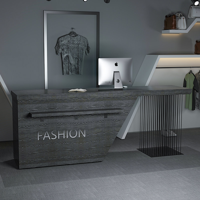 Industrial retro style small shop cashier counter corner bar coffee shop milk tea clothing Li Kun shop reception counter