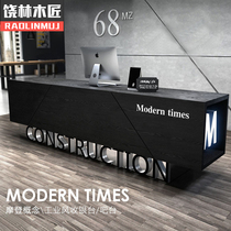 Retro industrial style Company reception desk Dance studio Beauty salon bar clothing store cashier Simple and modern
