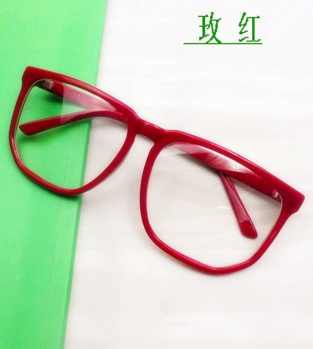 Thời trang không chính thống khung kính đen khung Retro đen hộp lớn khung mắt phẳng gương nam và nữ đặc biệt bán buôn tròng kính siêu mỏng 1.76