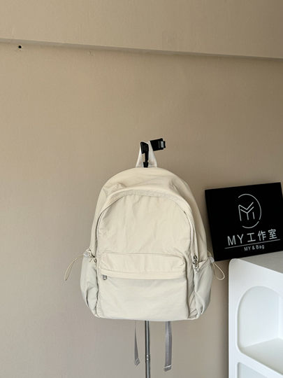 MY小众双肩包包大容量通勤包妈咪包大学生上课双肩背包轻便防水潮