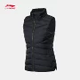 Li Ning xuống vest nữ tập áo ấm cổ áo đứng cổ đông 80% trắng xuống quần áo thể thao AMRN018 áo thun adidas nam cổ tròn