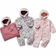 Cotton Church mùa thu và mùa đông cho người mẫu cộng với nhung jumpsuit dày cho bé