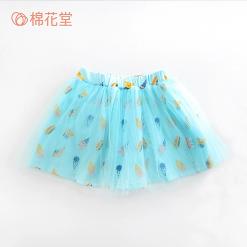 Хлопковая детская мини-юбка для девочек, юбка на девочку, мультяшный весенний наряд маленькой принцессы