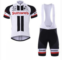 Team version of the new bicycle mountain bike road riding suit short-sleeved white suspender strap top riding suit men