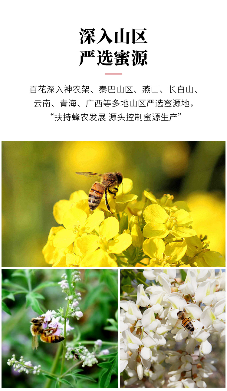 中华老字号：415g 百花牌 多花蜂蜜 挤压瓶装 14.9元包邮 值值值-买手聚集的地方