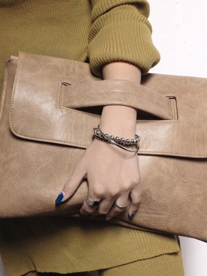 韩版简约时尚女士手拿包2025春夏新款潮流女包单肩斜挎包信封包包