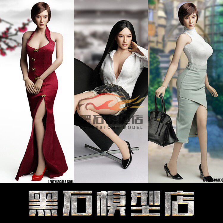 Super Duck SDH013 16 6 Female Head Sculpture A B C