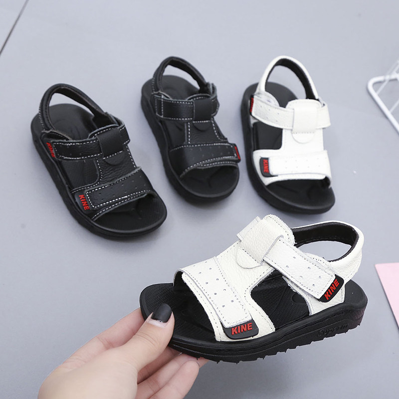 2020 soft sole baby boy sandals new summer Korean leather boy sandals