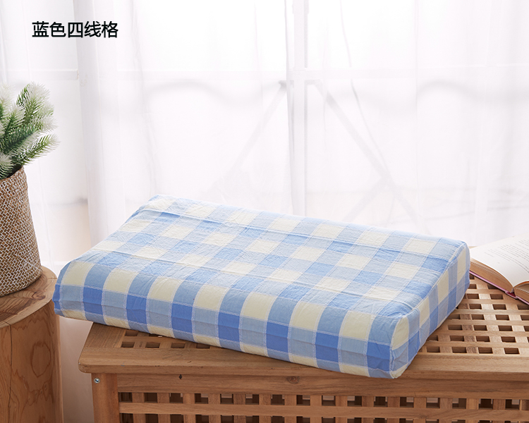 Mùa hè bông rửa bông Thái latex gối cotton 60x40 bộ nhớ pillowcase 50x30 pillowcase tùy chỉnh