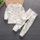 Mùa xuân và mùa thu cotton nam và nữ bé quần eo cao set đồ Quần bé mùa thu khóa vai cao eo thiết kế quần bụng 0-2 tuổi đồ thú cho bé