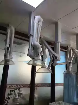 Aluminum alloy universal suction Hood 360 degree positioning universal air extraction hood Ai moxibustion physiotherapy smoke exhaust pipe 3 15m