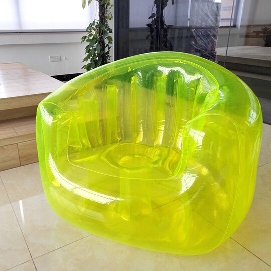 283 Internet celebrity ins style transparent inflatable lazy sofa art single photography chair lazy recliner photo props