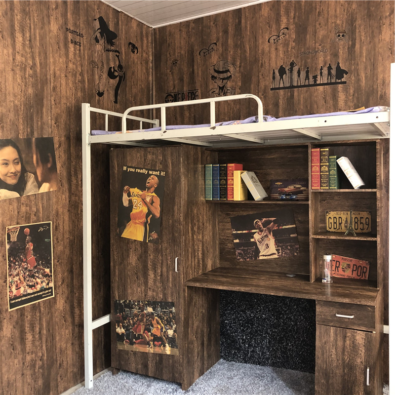 Ancient air with rubber wallpaper dormitory northern Europe cold wallpaper self-sticking in Fensen Department students bedroom male waterproof