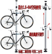 Vertical bicycle wall-mounted wall pylons Three bicycle wall pylons Variable speed tripod racks Road bicycle stroller