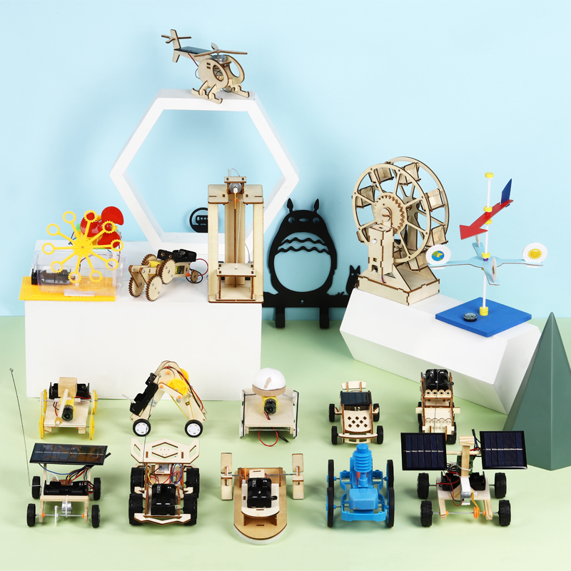 Primary School Students Tech Physics Little Inventions Science Experiment Little Production Diy Handmade Mini Engine