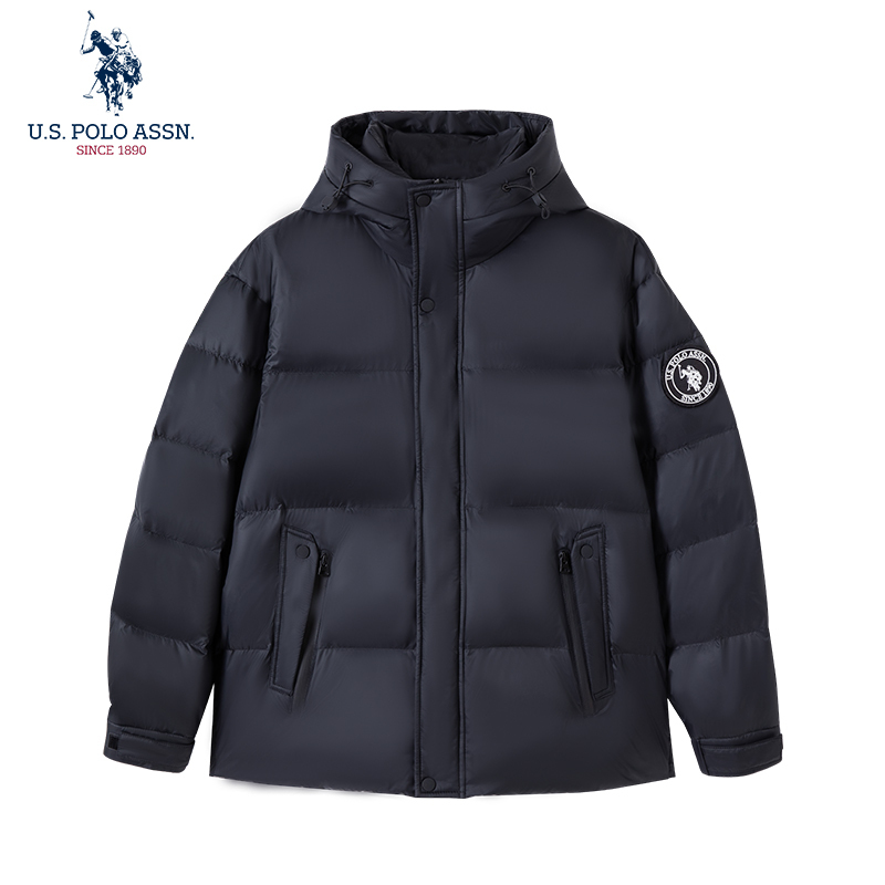 Uspoloassn United States Polo Assn. Winter Men's Thickened down Jacket Warm Windproof Coat