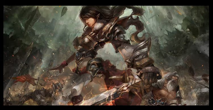 《精灵女王》游戏原画人像视频教程_绘画教程