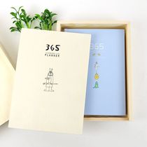 Time Beauty 365 Program This color page wood boxed day remember this creative meritocratic notepad stationery notebook A5