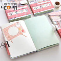 Lianhua retro hipster magnetic buckle this illustration hand book Korean notebook stationery creative diary notepad
