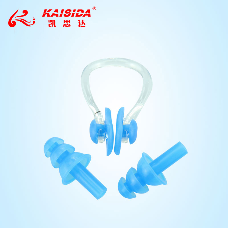 Swimming Dedicated Silicone Nose Clip Earplugs Male And Female Adults Children Soft Waterproof Earplugs Swimming Gear