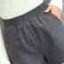 Người mẫu thu đông 2018 eo cao len rộng quần short nữ chất béo mm mỏng thun co giãn dày quần thường quần mùa đông quần quần sooc nữ xếp li Quần short