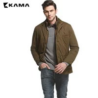 Kama KAMA Winter Men Thời trang Khâu Chủ đề Đan đứng Cổ áo Áo khoác nam Áo khoác nam 2414714 áo khoác kaki nam