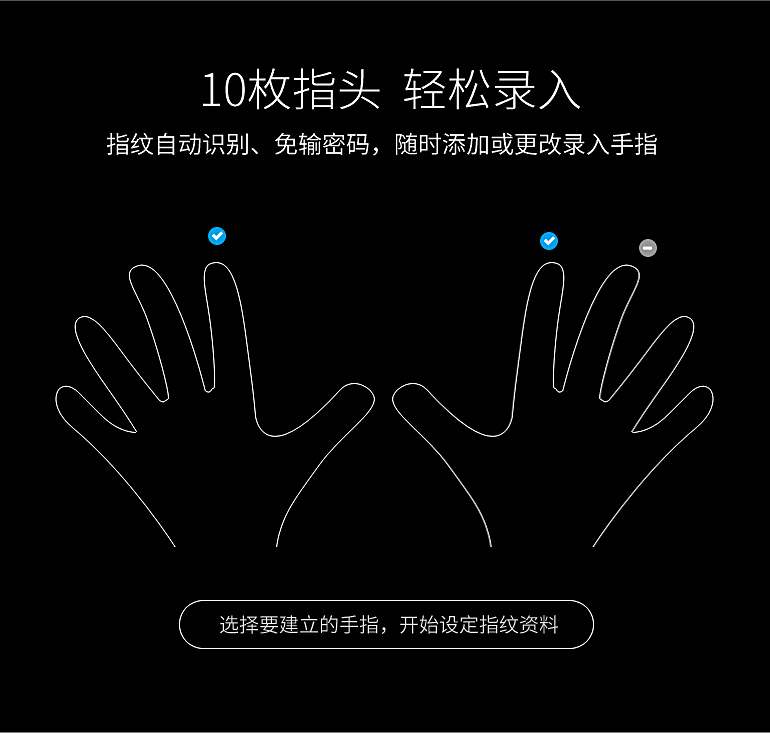 ai150 máy tính xách tay máy tính USB mã hóa vân tay khóa tập tin dấu vân tay để mở khóa chó thanh toán an toàn công cụ công ty đăng ký - USB Aaccessories quạt điện mini cầm tay