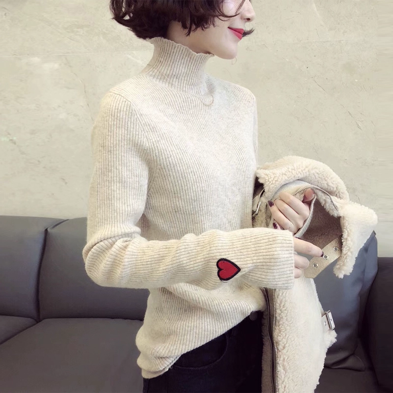 Châu Âu ga mùa thu đông 2020 Hàng hóa châu Âu mới của phụ nữ áo len dệt kim cashmere chạm đáy áo sơ mi nữ mùa thu nước ngoài áo len - Áo / áo thun