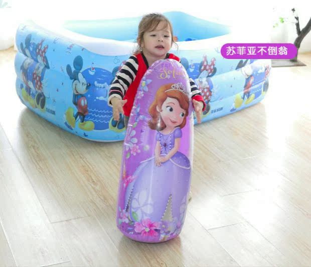 Sophia công chúa nhỏ trẻ em bơi vòng tay vịn tay áo vòng tay áo bơi dày vòng bơm hơi - Cao su nổi phao bơi cho bé sơ sinh