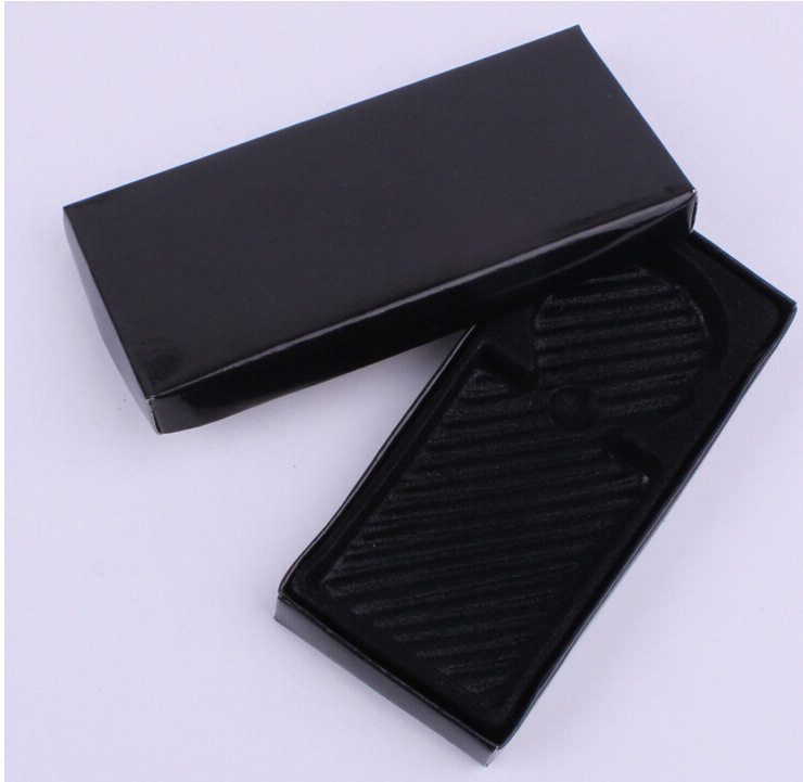General black key button gift box rectangular cartridge keyconloopcycle gift box packaging box customization