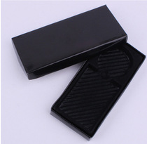 UNIVERSAL BLACK KEY BUTTON GIFT WRAPPING BOX RECTANGULAR SOFT CASE KEY CHAIN RING GIFT BOX PACKAGING BOX SUBCUSTOM