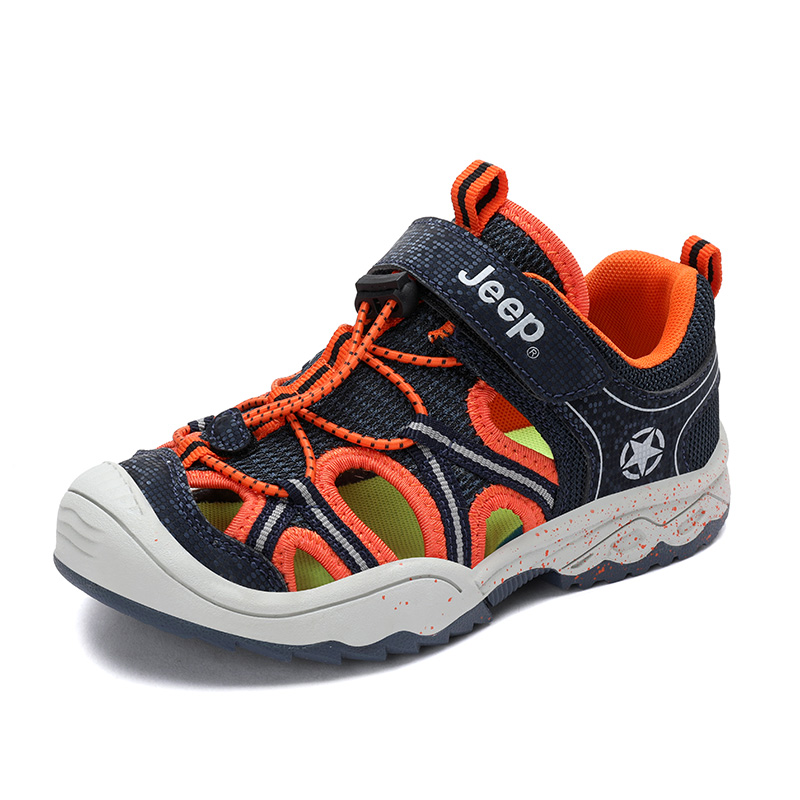 Foreign trade export summer pupil bauxi beach shoes anti - slip soft sole magic attached to boy sandals