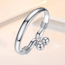 999 Silver Bracelet female pure silver zodiac bell round ball bag changeable hand - made silver bracelet to give girlfriend