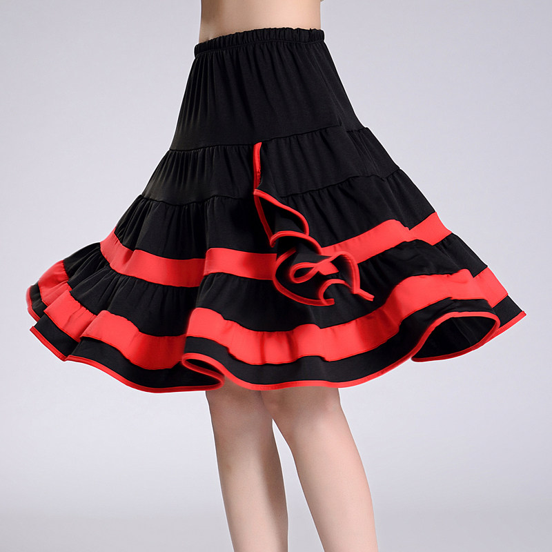 Square dance outfit new dress Charlatine dance dress Adult half-body dress jumping dress Dress Dance Dresses Up code