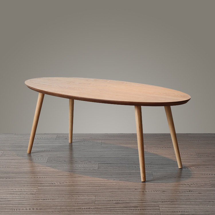 ins solid wood dining table simple modern oval office conference table creative personality negotiation table casual coffee table