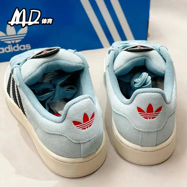 Adidas AdidasoriginalsCammpus00s ເກີບຜ້າໃບຜູ້ຊາຍແລະຜູ້ຍິງສີຟ້າແລະສີດໍາ ID6248