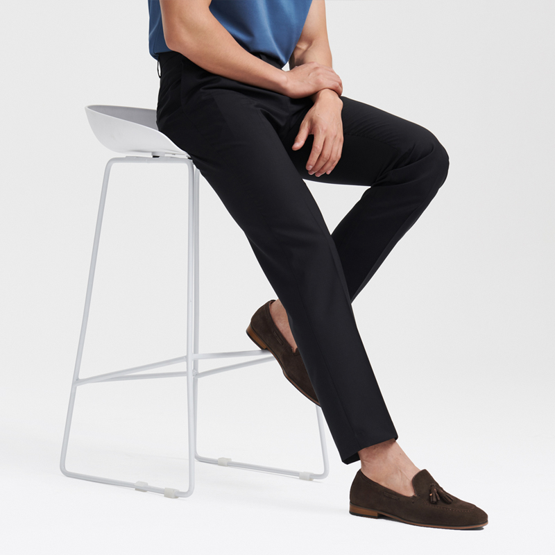 Upper East Luxurious Summer Wool Casual 90% Body Straight West Pants Men Super Breathable