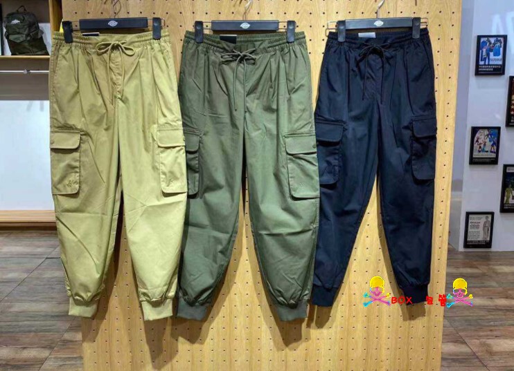 Dickies2023 Spring & Fall Women's Ribbed Jogging Pants Flap Pocket Pants Splicing Casual Pants Dk008831